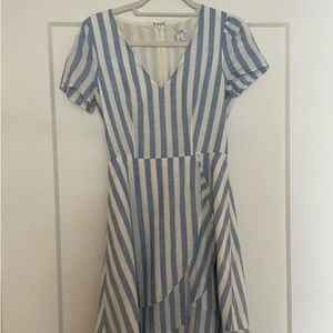 Blue & White Stripe JCrew Dress